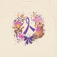 thumbnail image 4 of Inktastic Alzheimers Lupus Fibromyalgia Awareness Wreath Girls Baby T-Shirt, 4 of 5