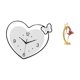 thumbnail image 5 of Reloj De Pared En Forma De Corazón, Estatua De Bailarina De Ballet Acrílica, Diseño Creativo Decorativo, Movimiento Silencioso, Arte De Pared, Figura De Resina, Decoración Del Hogar Para, 5 of 8
