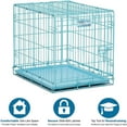 thumbnail image 3 of Midwest Homes For Pets iCrate Single Door Light Blue Dog Crate, 3 of 5