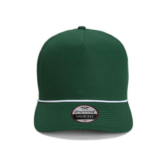Imperial The Barnes Cap, Forest Green/ White - Adjustable