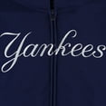 thumbnail image 4 of Youth Navy New York Yankees Wordmark Full-Zip Fleece Hoodie, 4 of 4