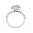 thumbnail image 2 of 1/2ct Diamond Halo Engagement Ring Setting 14K White Gold Semi Mount Jewelry, 2 of 3