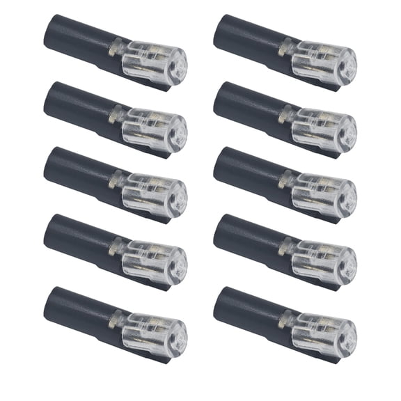 Jindis 10Pcs Pluggable LED Wire Connector Single Wire Plug-in Connector with Locking Buckle 1 Ways Wires Connectors Enduring