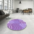 thumbnail image 3 of Ahgly Company Indoor Square Patterned Bright Lilac Purple Area Rugs, 5' Square, 3 of 6