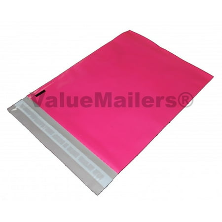 - 100 10x13 Pink Poly Mailers by ValueMailers