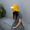 thumbnail image 6 of COCOpeaunt Womens Hat Bucket hat Panamanian Women Four Seasons Fisherman Hat Big Brim Hat bowknot Fisherman Hat Sun Visor Sun hat, 6 of 6