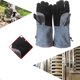 thumbnail image 4 of Un par de guantes de piel de vaca aislantes premium resistentes al calor para barbacoa, horno, parrilla, cocina, horneado, ahumado, chimenea y soldadura eléctrica., 4 of 5