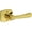 Lifetime Polished Brass, variant on Baldwin HDWYNSFR031 Wyndcliff Non-Turning One-Sided Dummy Door Lever - Brass