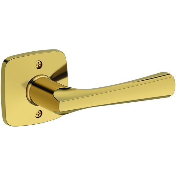 Baldwin HDWYNSFR003 Wyndcliff Non-Turning One-Sided Dummy Door Lever - Brass