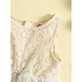 thumbnail image 4 of Bagilaanoe Newborn Baby Girl Rompers Dress Floral Sleeveless Bodysuit 3M 6M 12M 18M 24M Infant Lace Patchwork Summer A-line Dress, 4 of 9