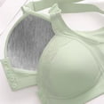 thumbnail image 5 of Bras for Women,Lace Pattern Front Buckle Non Underwire Bra Solid Color Comfortable Tank Top for Daily Wear,Sports Bras for Women,Light Green,40, 5 of 7