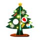 thumbnail image 2 of Adornos navideños, adornos navideños, regalos navideños, árbol de Navidad interactivo para niños de 9.5 pulgadas con adornos extraíbles, árboles de fieltro., 2 of 6