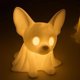 thumbnail image 3 of Lámpara Fantasma de Perro Salchicha, Figura de Perro Fantasma Brillante de Halloween, Linda Estatua Decorativa de Halloween, Luz de Noche para Amantes de Los Perros y Fanáticos de La Decoración Pecul, 3 of 3