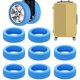 thumbnail image 1 of 8 fundas para ruedas de maleta, fundas protectoras de equipaje, funda protectora de silicona para ruedas de equipaje para maleta de 2 ruedas (8 piezas azul), 1 of 5