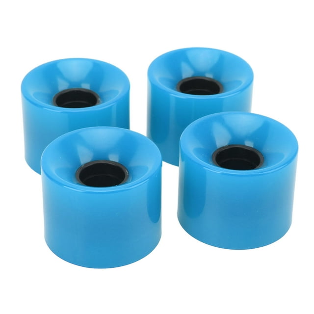 Skateboard Wheels, Land Surfboard Wheel Replacement Parts 4PCS PU Material For Ramp Sidewalk Cement Road Blue