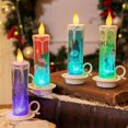thumbnail image 1 of Vela navideña Homerr Vela festiva Velas navideñas pequeñas Luces electrónicas LED Patrones lindos Decoraciones de escritorio, 1 of 7
