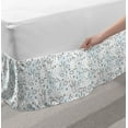 thumbnail image 2 of Crown Bed Skirt, Print of Doodled Hand Drawn Like Scribbles Abstract Childish Strokes, Elastic Bedskirt Dust Ruffle Wrap Around for Bedding Decor, 4 Sizes, Pale Blue and Charcoal Grey, by Ambesonne, 2 of 2