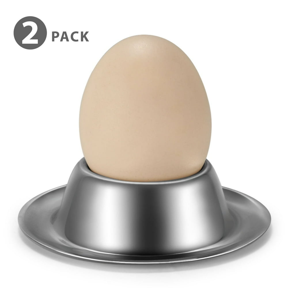 Egg Cup Holder Set (2 Piece Sets) Stainless Steel Egg Cups for