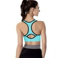 thumbnail image 3 of GLUAAE 3 Pack Women Racerback Sports Bras High Impact Workout Yoga Gym Activewear Fitness Bra - XL, 3 of 7