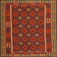 thumbnail image 1 of Ahgly Company Indoor Square Contemporary Sienna Brown Oriental Area Rugs, 7' Square, 1 of 6