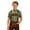 ##-Green359, variant on Shinyii Summer Boys Plaid Short Sleeve Shirt Neck Button Down Shirt Top, Sizes 3-16