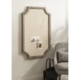 thumbnail image 6 of Hogan Framed Scalloped Decorative Wall Pinboard, Rustic Brown, 24 x 36, Rustic Farmhouse Bulletin Board for Wall Organization and Decorative Displays, 6 of 7