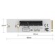thumbnail image 2 of NGFF M.2 to PCI-E 4X Riser Card M2 Key M to PCIE X4 Adapter with LED Indicator, 2 of 7