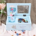 thumbnail image 2 of 1pc Music Box with Transparent Lid Twirly Dancing Girl Musical Case Container Jewelry Case Versatile Music Jewelry Storage Box (Sky-blue), 2 of 8