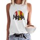 thumbnail image 1 of Fiudx Camisetas para Mujer Moda Mujer Impresión Cuello Redondo Sin Mangas Bloque Túnica Camisetas, 1 of 5