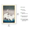 thumbnail image 2 of Group of Egrets - From an Original Color Woodcut Print by Ohara Koson c.1925 - Master Art Print (Unframed) 9in x 12in, 2 of 4