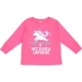 thumbnail image 3 of Inktastic My Nana Loves Me Unicorn Girls Long Sleeve Toddler T-Shirt, 3 of 5