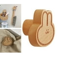 thumbnail image 4 of Gancho de pared Jadeshay Gancho de madera con forma de conejo, 4 of 12
