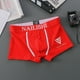 thumbnail image 1 of Ropa interior para hombre, calzoncillos tipo bóxer transpirables de algodón puro populares para jóvenes, calzoncillos tipo bóxer de cintura media de moda con letras, calzoncillos tipo bóxer con, 1 of 6