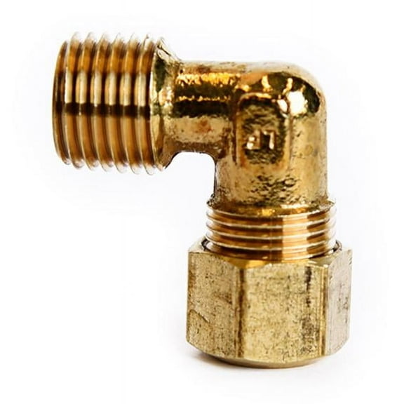 5/16 in. Compression X 1/4 in. D MPT Brass 90 Degree Street Elbow