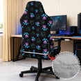 thumbnail image 3 of TSOVTHRID Dog Paw Black Print 4 Pieces Gaming Chair Cover with Armrest Slipcovers Stretchable Machine Washable Computer Chair Seat Slipcovers Cat Scratch Proof, 3 of 7