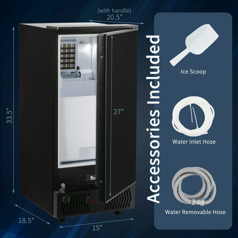 TITTLA Ice Maker Machine, Commercial Ice Machine,88Lbs/Day
