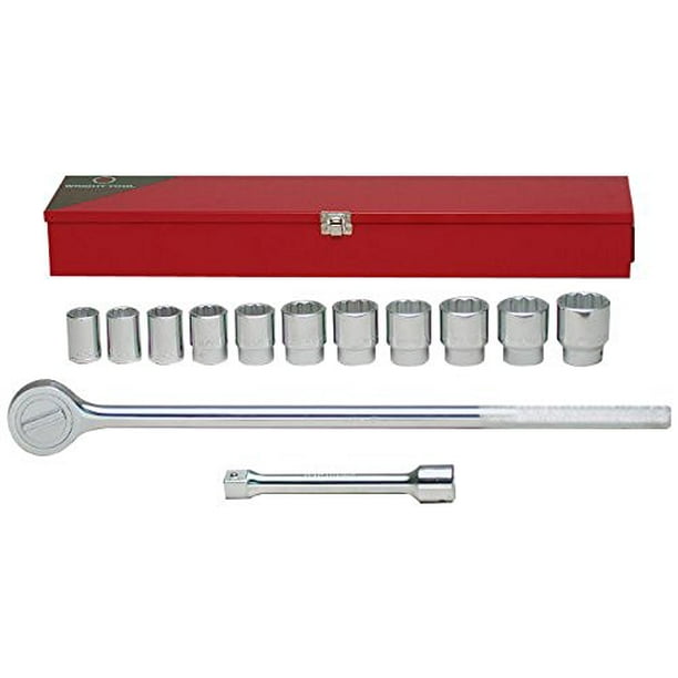 WRIGHT TOOL 614 3/4" Drive Socket Wrench Set, SAE, 13 pcs