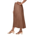thumbnail image 3 of Jessica London Plus Size Stretch Denim Long Skirt, 3 of 4
