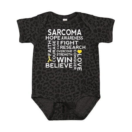 

Inktastic Bone Cancer Sarcoma Ribbon Awareness Gift Baby Boy or Baby Girl Bodysuit