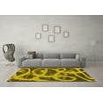 thumbnail image 3 of Ahgly Company Machine Washable Indoor Rectangle Persian Yellow Bohemian Area Rugs, 8' x 12', 3 of 4