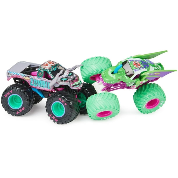 Monster Jam Neon 1:64 Nitro Trucks, Dragonoid Vs. Zombie - Walmart