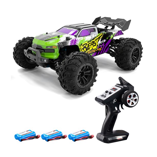 Juguete de camión de motor sin escobillas con luces LED RC Truck Brushless Drift Gift para niños