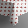 thumbnail image 5 of Christmas Square Tablecloth 42x42 Inch – Waterproof Polyester Printed Table Cover, Wrinkle Resistant & Washable for Kitchen Dining Picnic Party Decor, Single-v4-15, White, 5 of 6