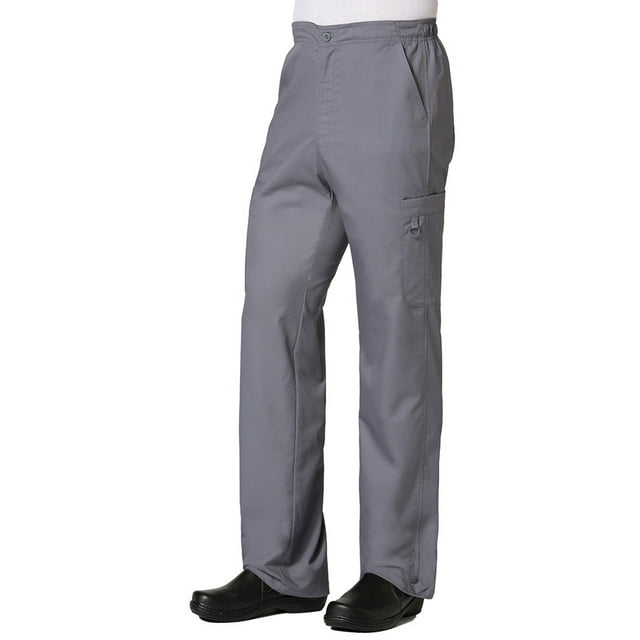 EON Men's COOLMAX® Half-Elastic Drawstring Waist Cargo Scrub Pant