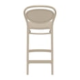 thumbnail image 5 of Compamia Marcel Contemporary Resin Indoor Outdoor Counter Stool - Set of 1, Taupe, 5 of 5