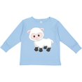thumbnail image 3 of Inktastic Cute White Lamb Boys or Girls Long Sleeve Toddler T-Shirt, 3 of 5