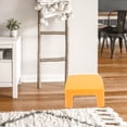 thumbnail image 3 of FUTUREORYY 1Pack Small Plastic Step Stool PP Shock-resistant Rectangular Orange, 3 of 4
