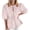 Pink#1, variant on Women's Tie Front Striped Shirt 2026 Summer Trendy Fashion Cute Babydoll Tops Y2k Peplum Puffy Sleeve Blouses