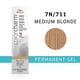 thumbnail image 3 of Gel colorante permanente para cabello Color Charm - 711 7N Rubio medio de Wella para unisex - Tinte para cabello de 2 oz Wella Color de pelo 2 oz, 3 of 3