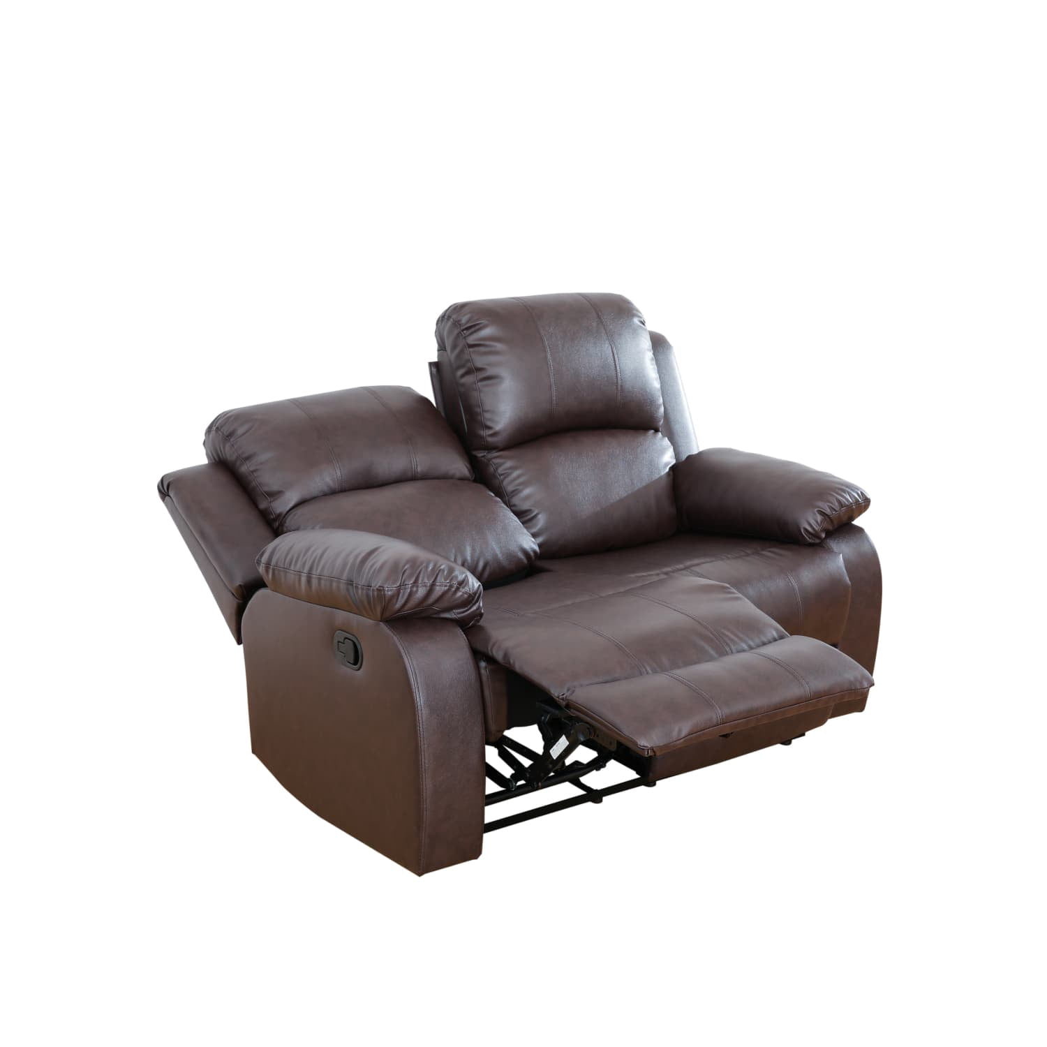 Semi PU and PVC Loveseat - Modern Sofa with Intelligent Functions, Solid Wood Frame, and High-Quality Sponge for Living Room